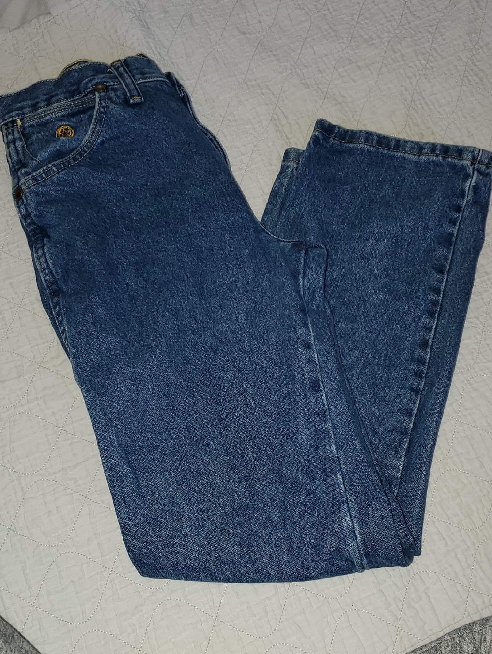 Wrangler Straight Leg Dark Blue Denim Jeans George Strait Collection